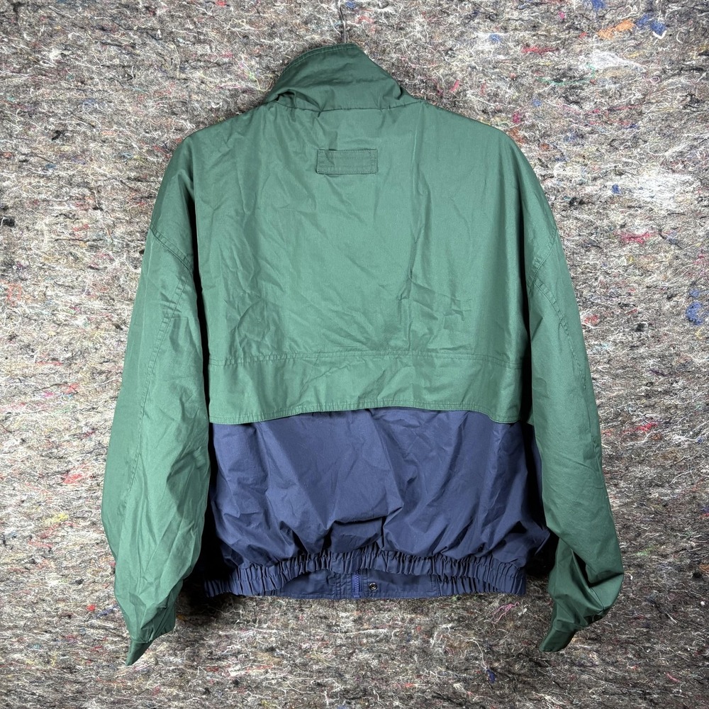 Auburn Sportswear Cape May NJ Windbreaker Mens XL‎ Green Navy Colorblock - Picture 8 of 11